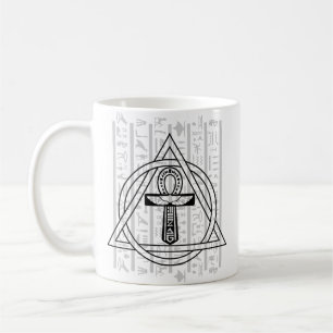 Taza De Café El Ankh - Jeroglífico Egipcio Café Mug