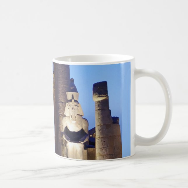 Taza De Café El antiguo faraón egipcio Ramsa estatua gigante Ka (Derecha)