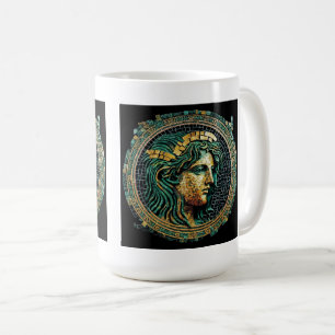 Taza De Café El antiguo museo griego de misterio clásico, 15 oz