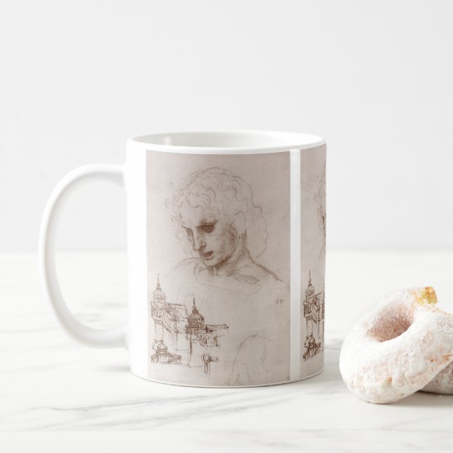 Taza De Café El Apóstol Jacobus Sforza de Leonardo da Vinci (Con donut)