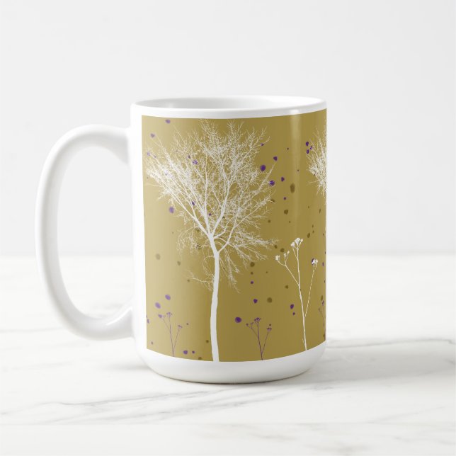 Taza De Café El árbol blanco de moda (Izquierda)
