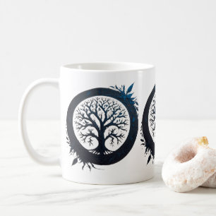 Taza De Café El árbol de la vida en azul
