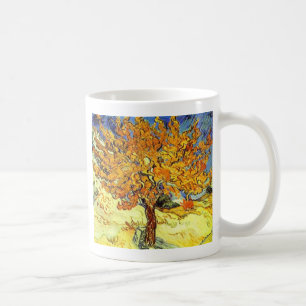 Taza De Café El árbol de morera, Vincent van Gogh. Arte vintage