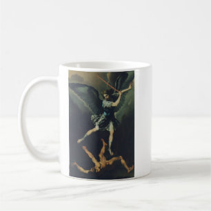 Taza De Café El Arcángel San Miguel derrota al diablo