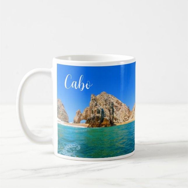 Taza De Café El Arco, Cabo San Lucas, México Mug (Izquierda)