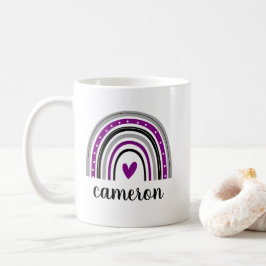 Taza De Café El arcoiris asexual personalizado