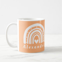 Taza De Café El arcoiris del Boho personalizado