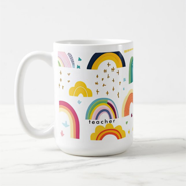 Taza De Café El arcoiris del profesor (Izquierda)