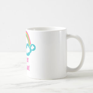 Taza De Café El arcoiris nublado de asistente del profesor