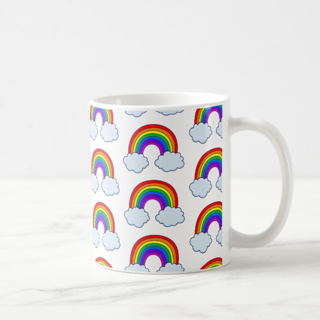 Taza De Café El arcoiris suave (Derecha)