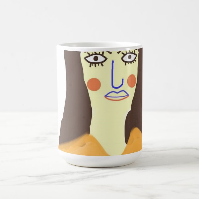 Taza De Café el arte abstracto femenino (Centro)
