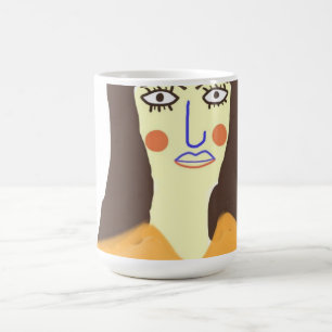 Taza De Café el arte abstracto femenino