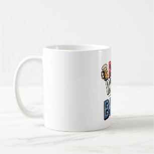 Taza De Café El arte de la cerveza roja y blanca