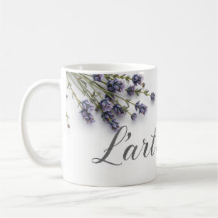Taza De Café El Arte de Vivir Minimalista Tipografía Francesa
