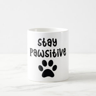 Taza De Café El Arte del Perro Positivo Frase Motivacional