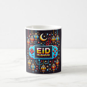 Taza De Café El arte del piano Eid Mubarak Gaming