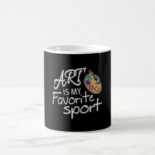 Taza De Café El arte es mi deporte favorito