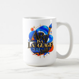 TAZA DE CAFÉ EL ARTE ES UN LENGUAJE