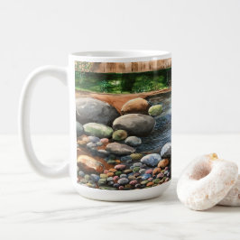 Taza De Café El arte original pintado a mano de The Brook