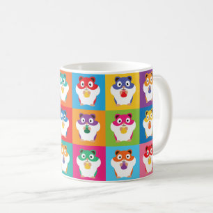 Taza De Café El arte pop contrasta el café