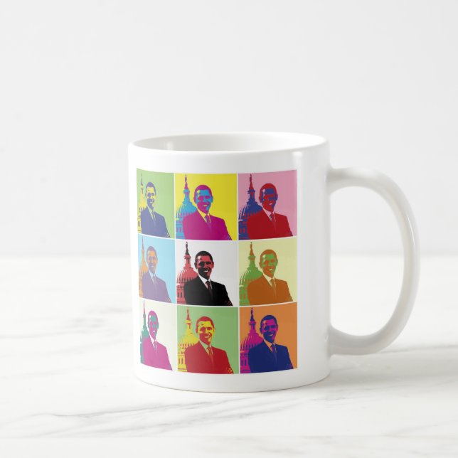 Taza De Café El arte pop del presidente Obama (Derecha)