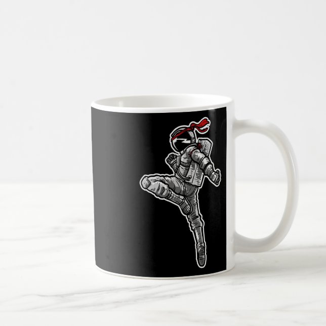 Taza De Café El astronauta Muay Thai Boxing Karate Kickboxing (Derecha)