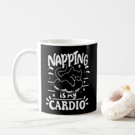 Taza De Café El Ataque Es Mi Diseño De Gato Cardio Sencillo Y F