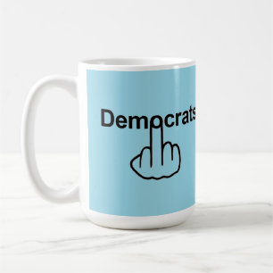 Taza De Café El atraco de las aves volando de los demócratas