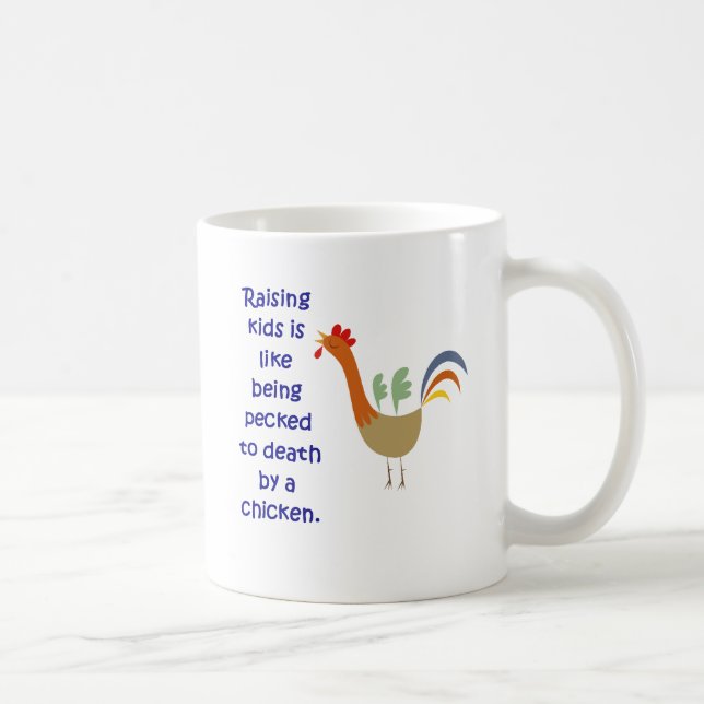 Taza De Café El aumento de niños es como ser picoteado a la (Derecha)