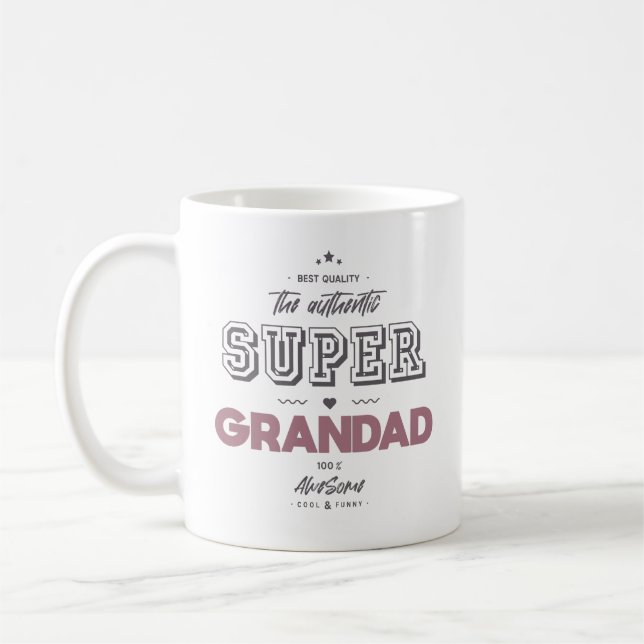 Taza De Café El auténtico súper abuelo (Izquierda)