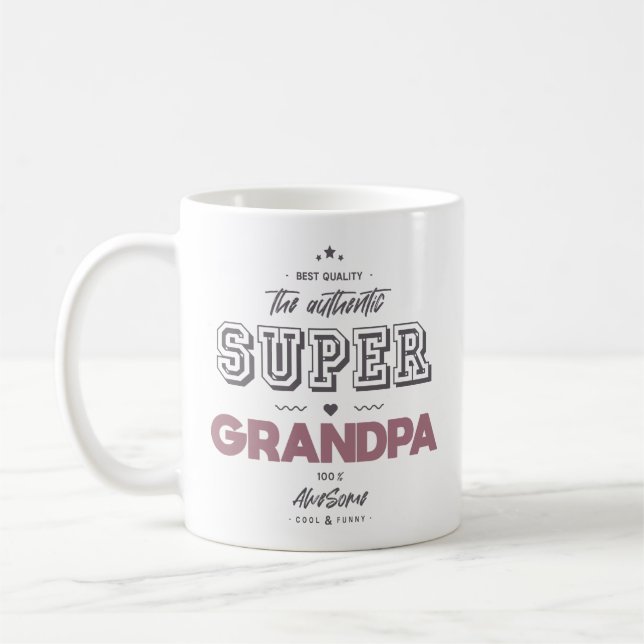 Taza De Café El auténtico superabuelo (Izquierda)