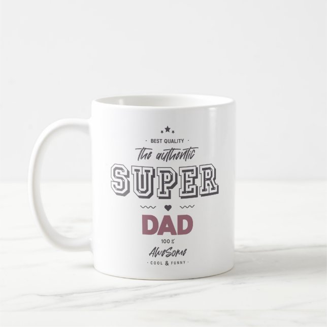 Taza De Café El auténtico superpapá (Izquierda)