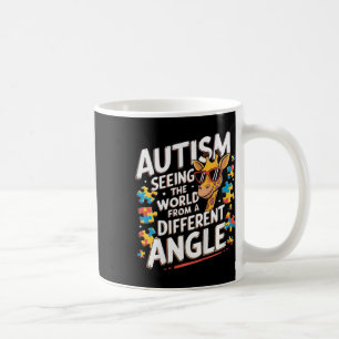 Taza De Café El autismo de la jirafa de los niños ve un ángulo