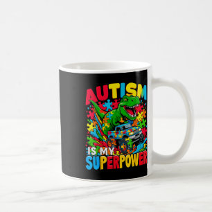 Taza De Café El Autismo Es Mi Camión De Monstruo Para Niños Din