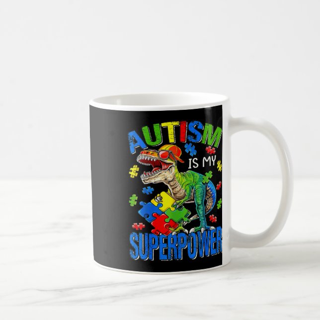 Taza De Café El Autismo Es Mi Superpoder Autismo Concienciación (Derecha)