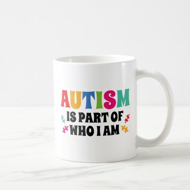 Taza De Café El autismo es parte de lo que soy (Derecha)