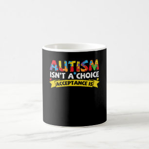 Taza De Café El autismo no es aceptación voluntaria es curioso
