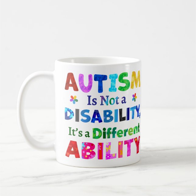 Taza De Café El AUTISMO no es una discapacidad (Izquierda)