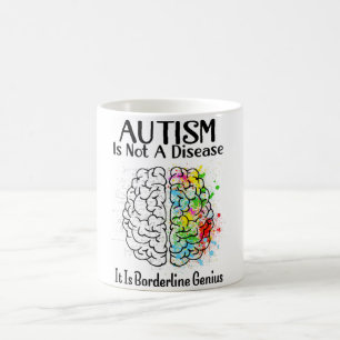 Taza De Café El Autismo No Es Una Enfermedad, Es Un Genio Front