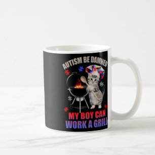 Taza De Café El Autismo Se Maldito Mi Niño Puede Trabajar Como