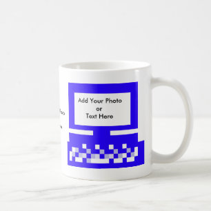 Taza De Café El azul del ordenador de las imágenes de la serie