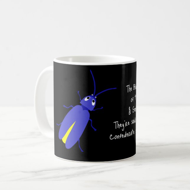 Taza De Café El Azul Lightning Bug de Apalacios (Anverso izquierdo)