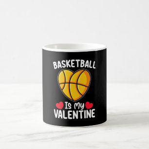 Taza De Café El Baloncesto Es Mi Deporte Del Día De San Valentí
