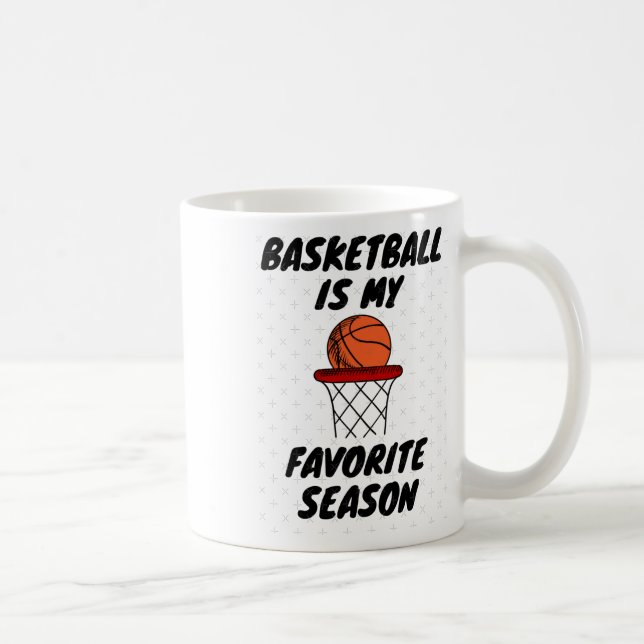 Taza De Café El básquetbol es mi temporada favorita 8 (Derecha)
