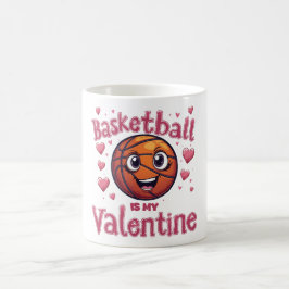 Taza De Café El básquetbol es mi Valentín