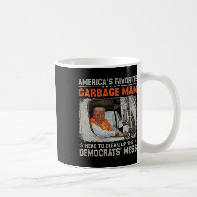 Taza De Café El basurero favorito de Trump en Estados Unidos tr (Derecha)