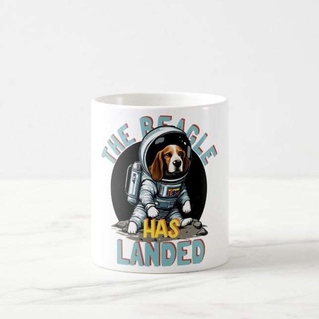 Taza De Café El Beagle Ha Aterrizado (Centro)