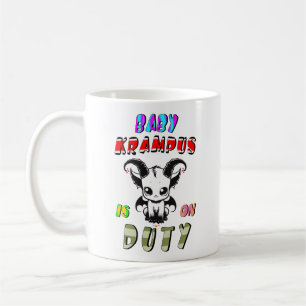 Taza De Café El Bebé Krampus Está De Servicio
