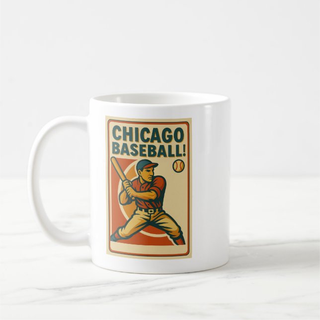 Taza De Café ¡El béisbol de Chicago! Coffee Mug (Izquierda)