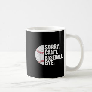 Taza De Café El béisbol gracioso lamenta que no pueda el béisbo